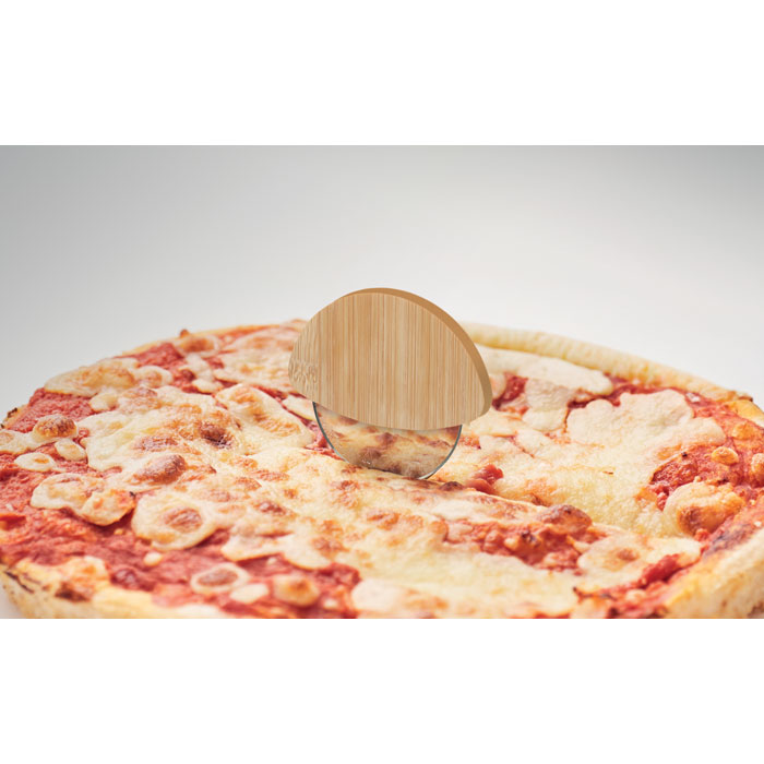 Tagliapizza rotondo in bambù Legno item detail picture