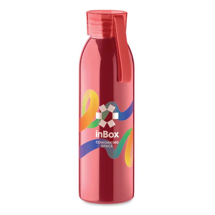 Bottiglia in acciaio inox 650ml Rosso item picture printed