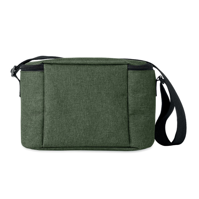 600D RPET Cooler bag for cans Verde Scuro item picture top