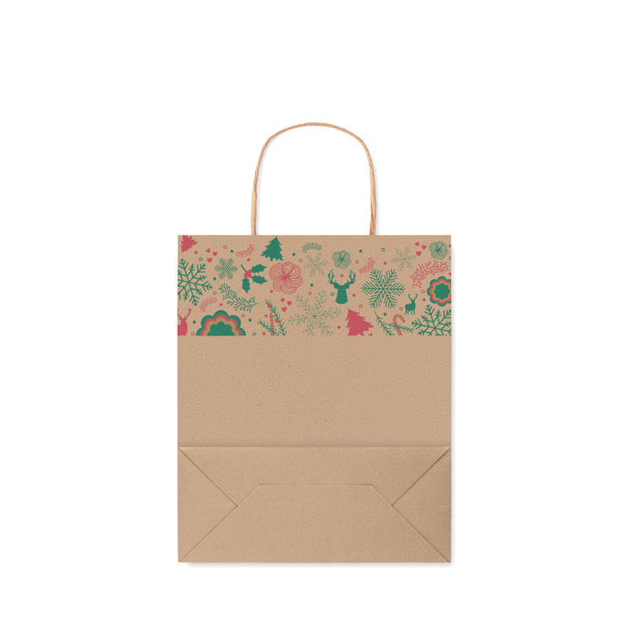 Gift paper bag small Beige item picture side