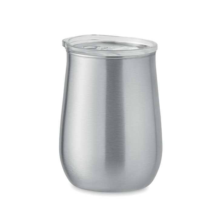 Recycled stainless steel mug Argento Opaco item picture side