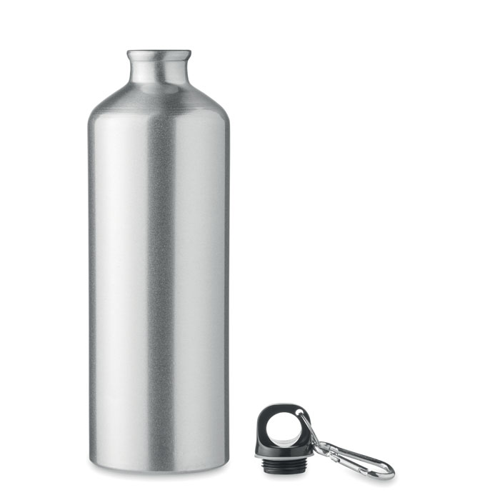 Bottiglia di alluminio 1L Argento Opaco item picture side