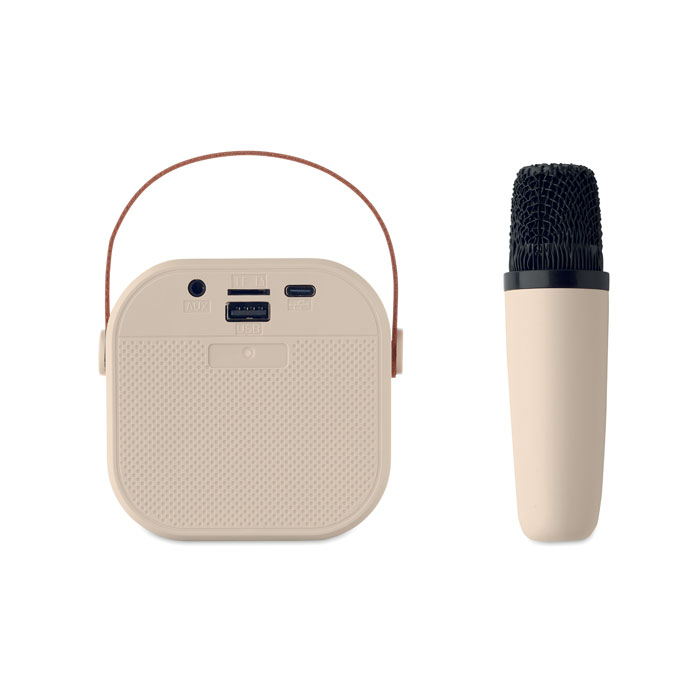 Set per karaoke Beige item picture back