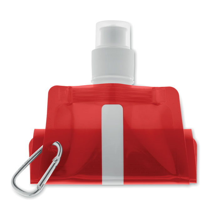 Foldable water bottle Rosso Trasparente item picture top