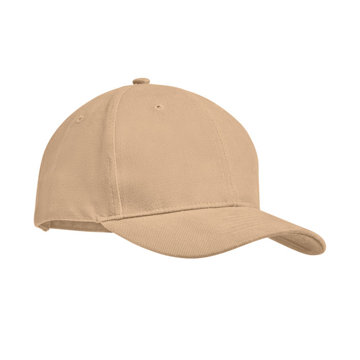 Brushed heavy cotton 6 panel Ba Beige item picture front