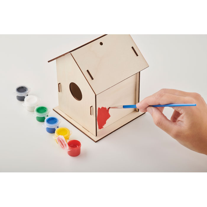 DIY wooden bird house kit Legno item detail picture