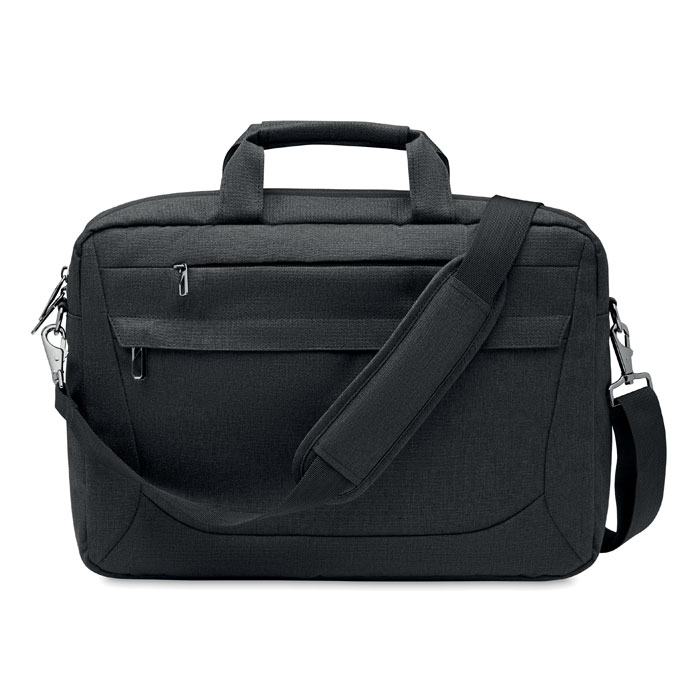 600 RPET laptop bag Nero item picture back