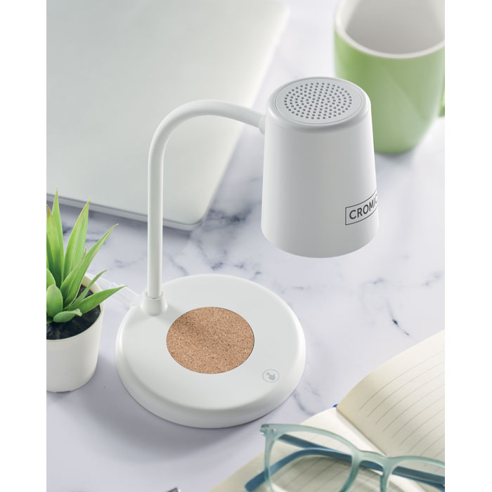 Wireless charger, lamp speaker Bianco item picture 7