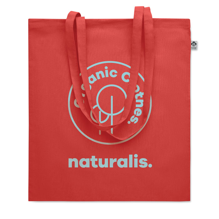 Organic Cotton shopping bag Rosso item picture printed
