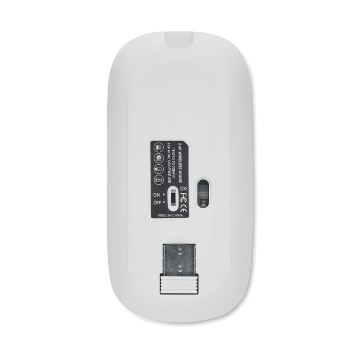 Rechargeable wireless mouse Bianco item picture back