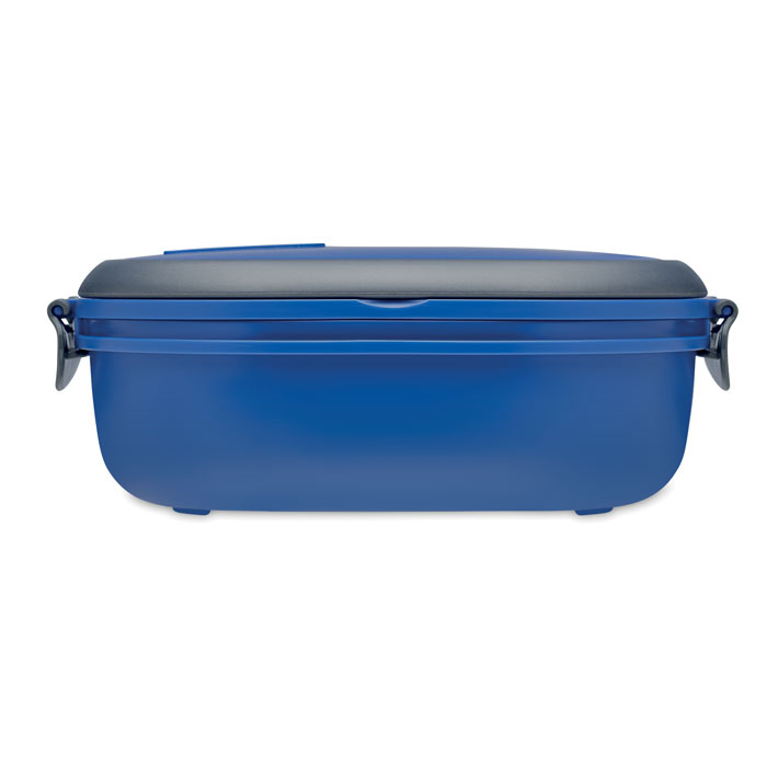 PP lunch box with air tight lid Blu Royal item picture side