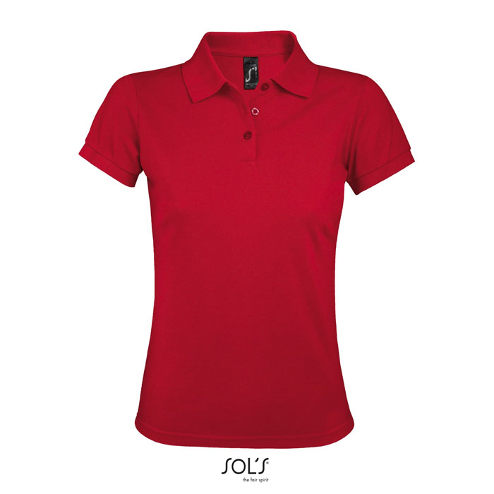PRIME WOMEN POLO 200g red item picture front