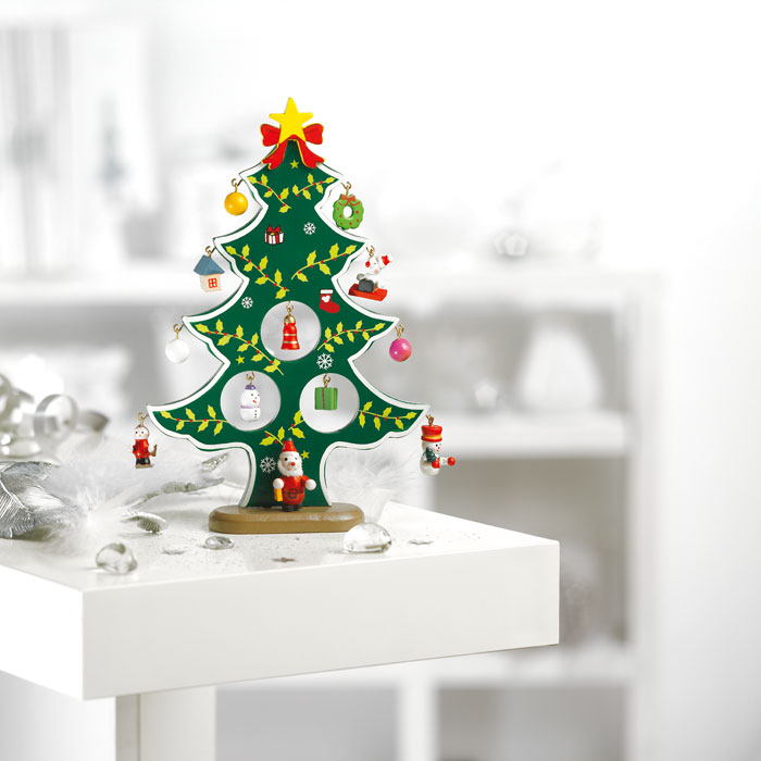 Wooden xmas tree decoration Verde item ambiant picture
