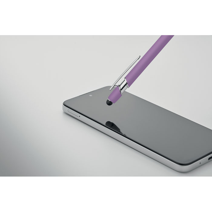 Penna in alluminio riciclato Viola item picture open