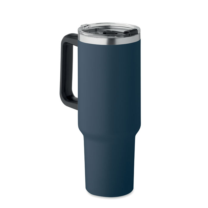 Double wall tumbler 1200ml Francese Navy item picture side