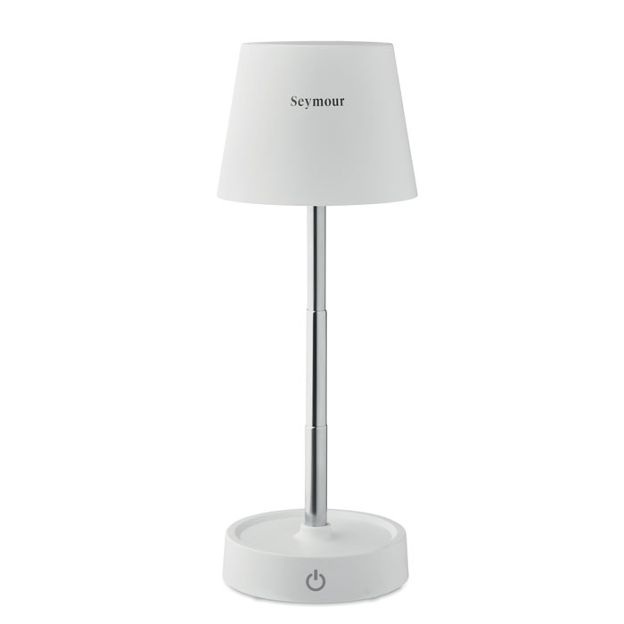 USB rechargeable table lamp Bianco item picture printed