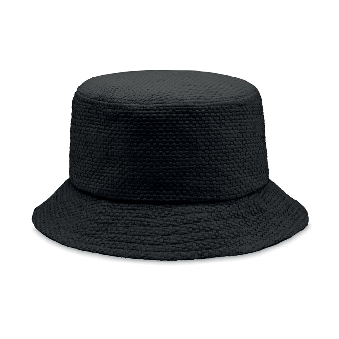 Paper straw bucket hat Nero item picture front