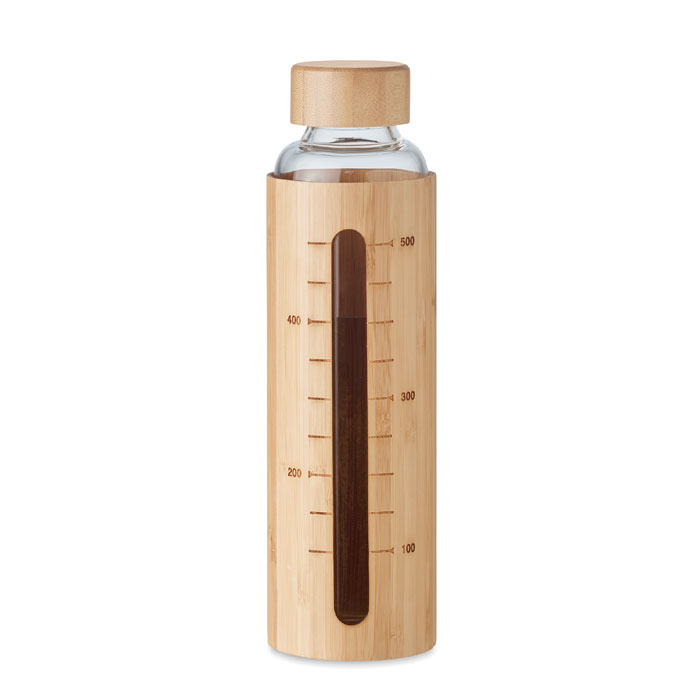 Bottiglia in vetro  600ml wood item picture side