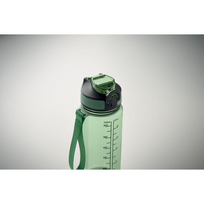 Bottiglia sport 700ml Verde Trasparente item picture open