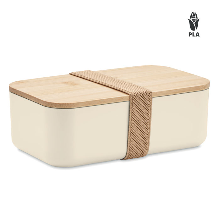 PLA corn lunch box 1000ml Beige item picture front