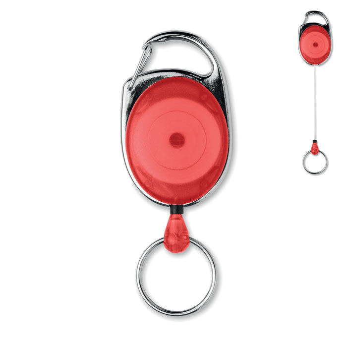Retractable badge holder Rosso item picture front