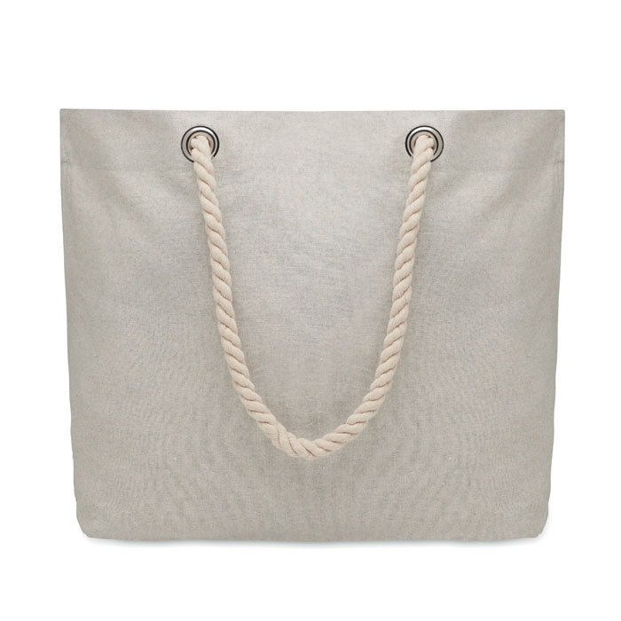 Cord handle beach bag 220gr/m² Grigio item picture side