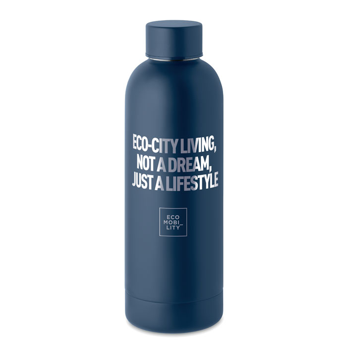 Double wall bottle 500 ml Francese Navy item picture printed