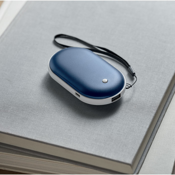 Aluminium electric hand warmer Blu item picture 6