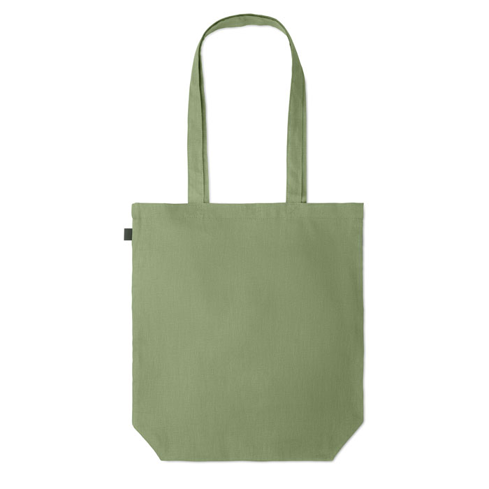 Shopping bag in hemp 200 gr/m² Verde item picture back