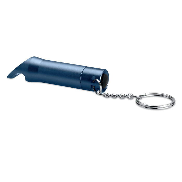 Metal torch key ring Francese Navy item picture back