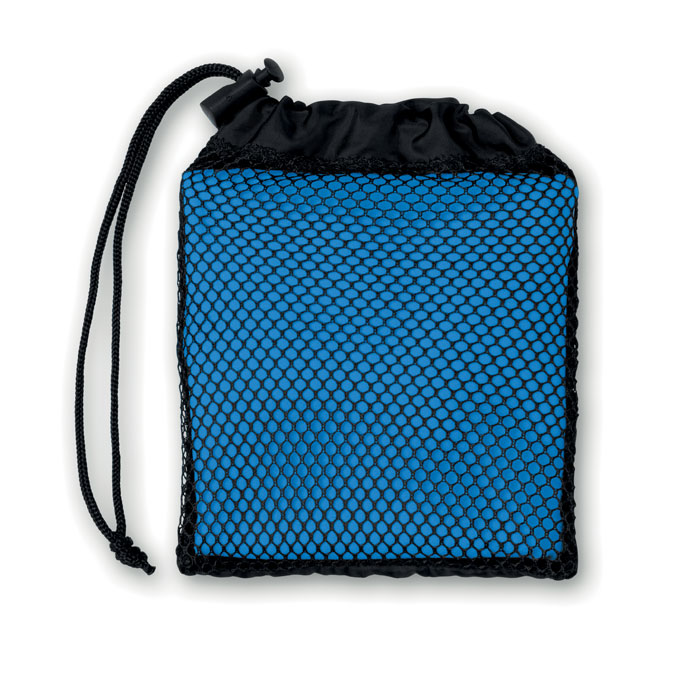 Asciugamano sport in pouch Blu Royal item picture front
