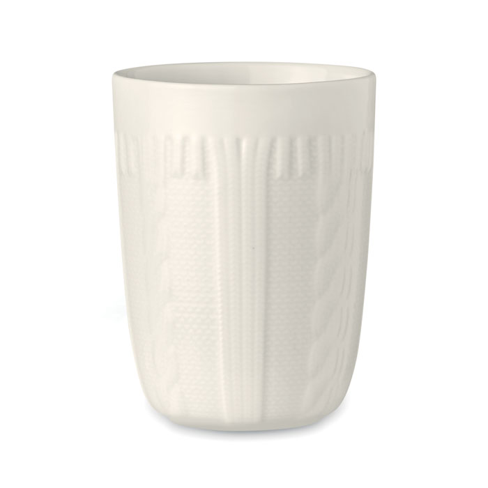 Ceramic mug 310 ml white item picture side