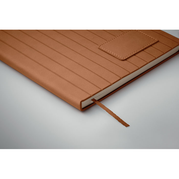 Notebook A5 in PU fumé Marrone item detail picture