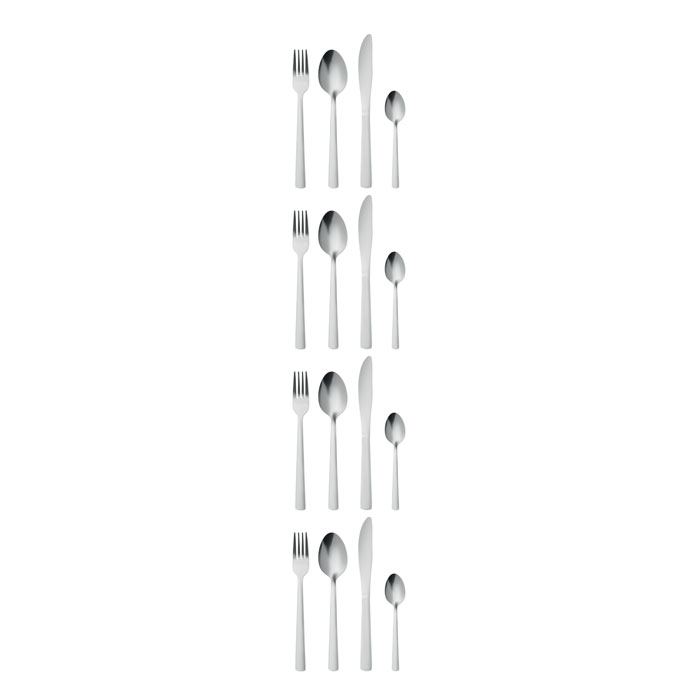 16 piece cutlery set. Argento Opaco item picture back