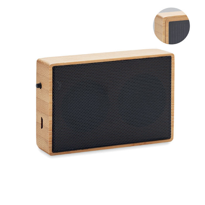 Speaker solare wireless Legno item picture front