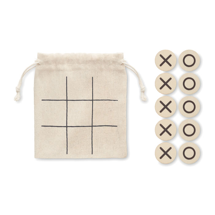 Tic tac toe in legno Beige item picture side