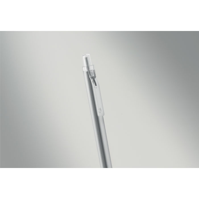 Penna a sfera in alluminio Argento Opaco item picture back
