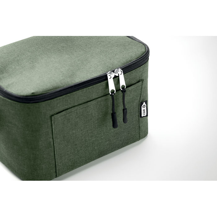 600D RPET Cooler bag for cans Verde Scuro item detail picture