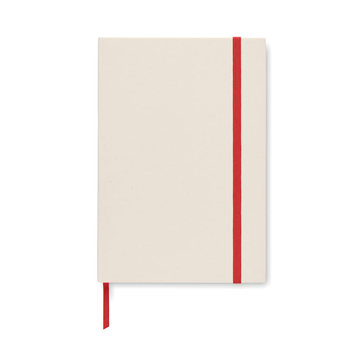 Notebook A5, cartone riciclato red item picture side