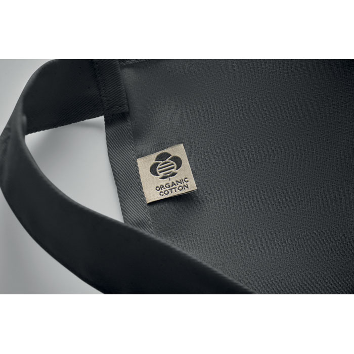 Organic cotton apron 240 gr/m² Grigio Pietra item picture open