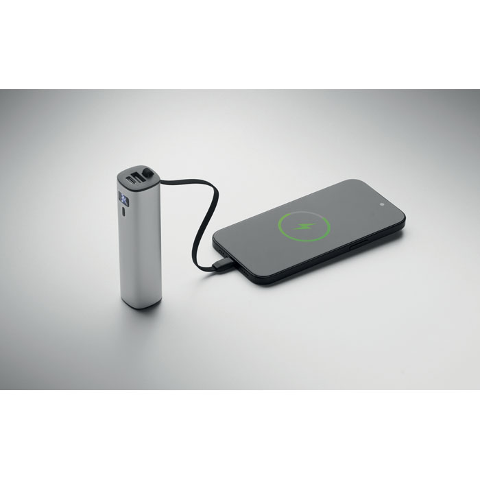 Powerbank 5000mAh PD 20W Argento Opaco item detail picture