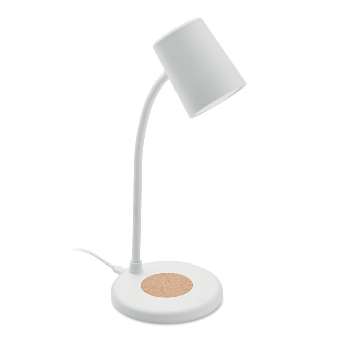 Caricatore wireless e lampada Bianco item picture front