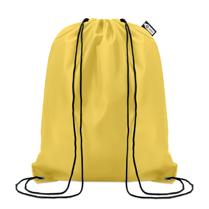 190T RPET drawstring bag Giallo item picture front
