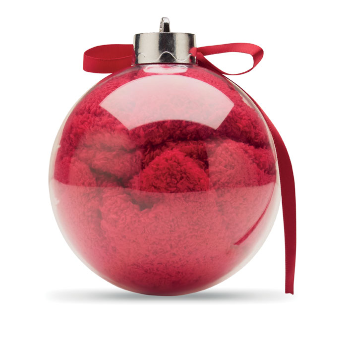 Calzino di Babbo Natale Rosso item picture back