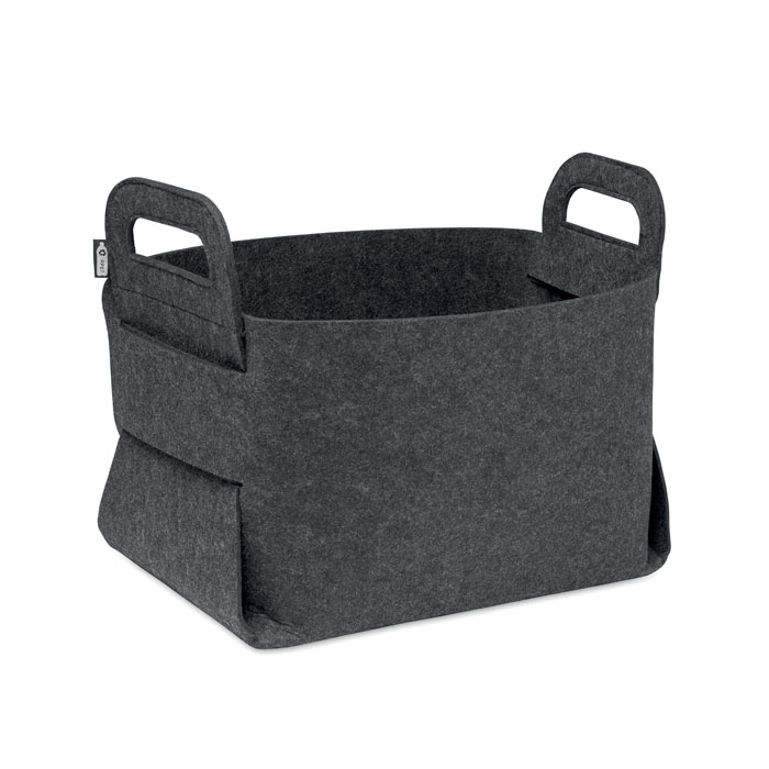 Foldable RPET felt basket Grigio Pietra item picture front