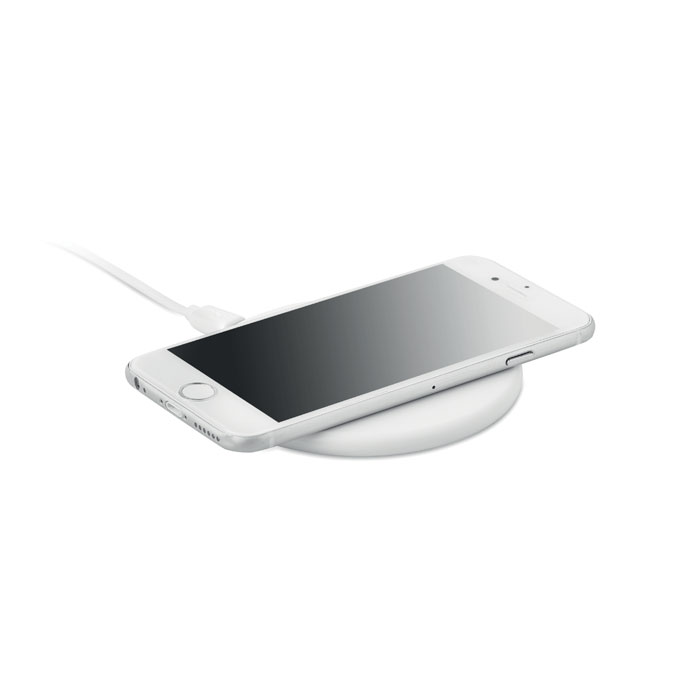 Caricatore wireless in ABS white item picture side