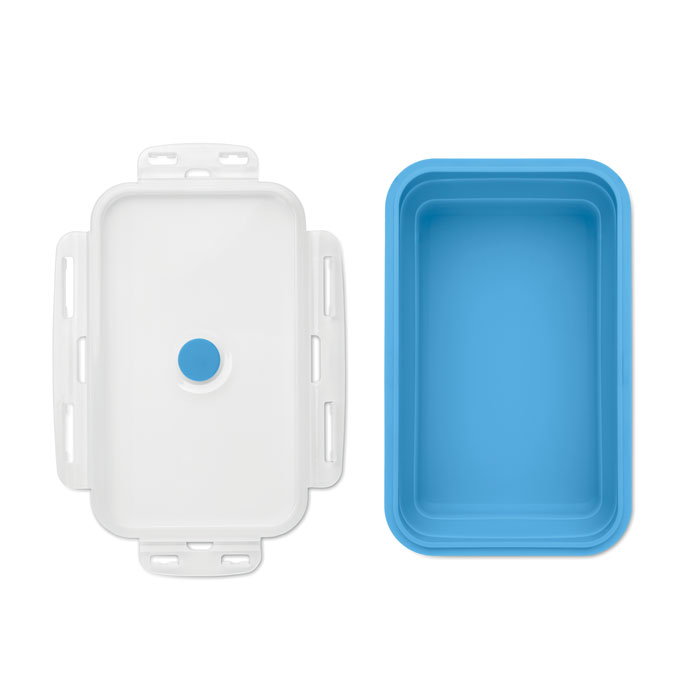 Collapsible silicone lunch box Blu Bambino item picture 2