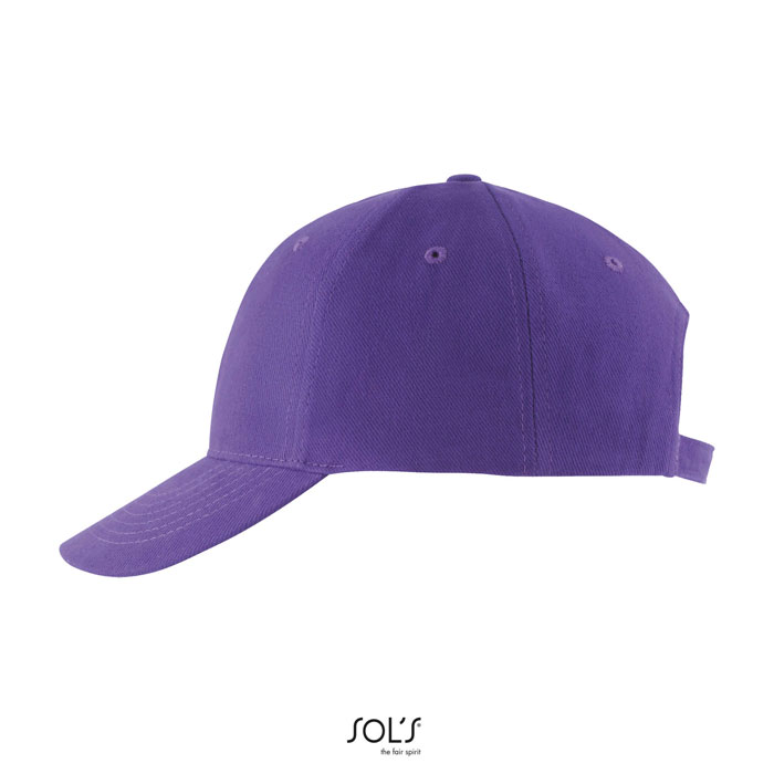 BUFFALO SIX PANEL CAP Viola Scuro item picture back