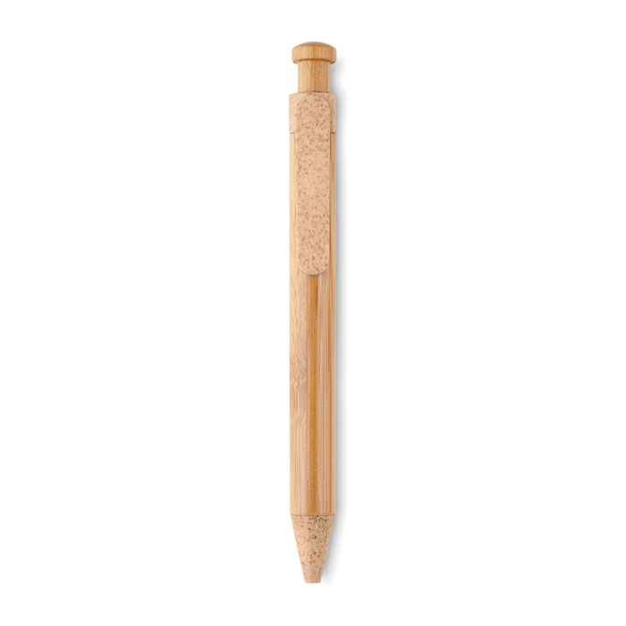 Bamboo/Wheat-Straw ABS ball pen Arancio item picture front