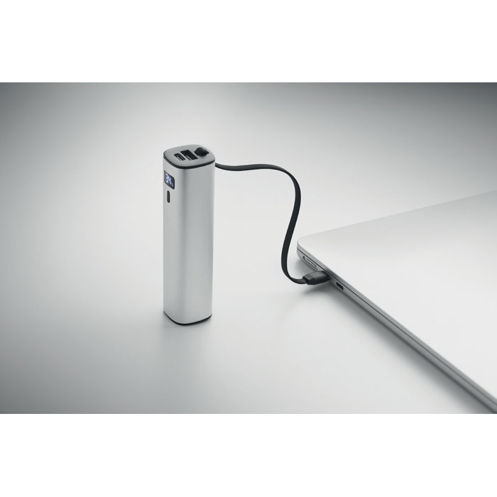 Powerbank 5000mAh PD 20W Argento Opaco item picture open